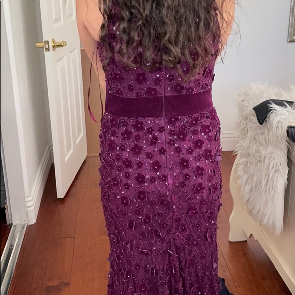 Mac Duggal Plum Dress - Picture 5 of 12